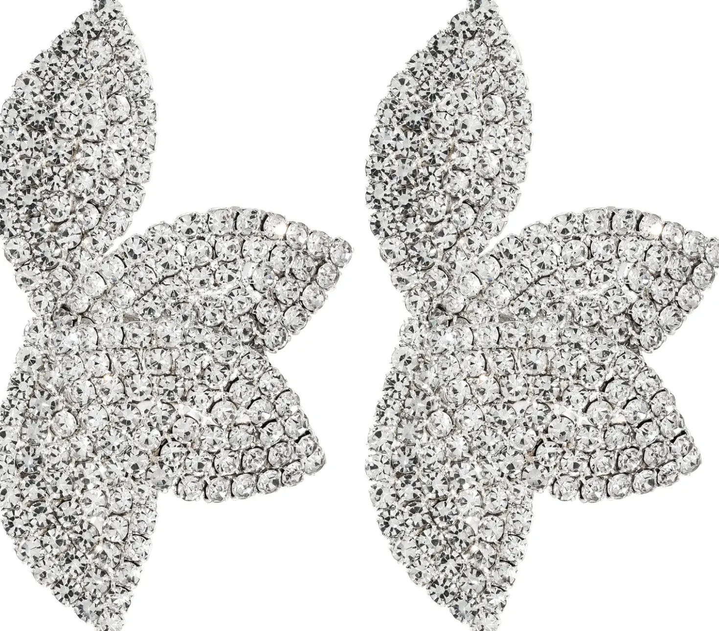 Orecchini a perno - Rhinestone Flower