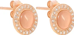 Orecchini a perno - Rose Cateye