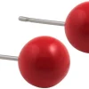 Orecchini a perno - rosso