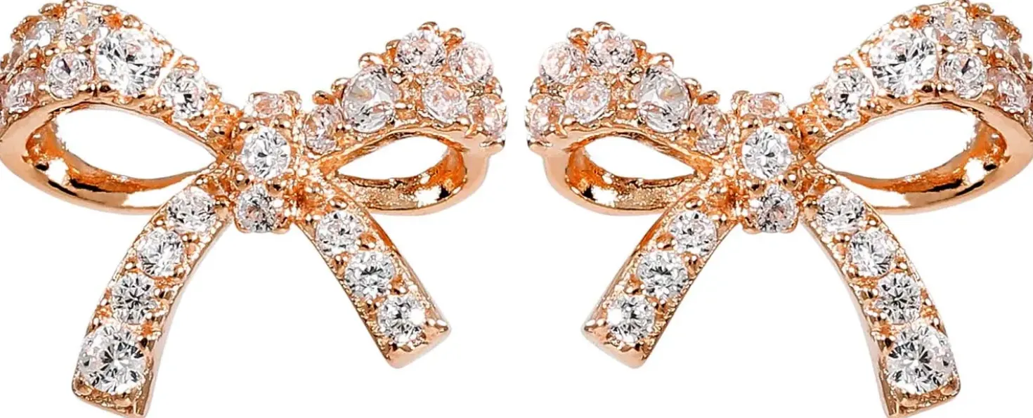 Orecchini a perno - Rosy Bows