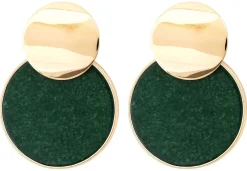 Orecchini a perno - Round Agate