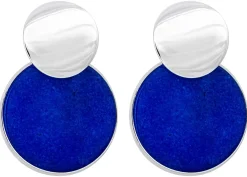 Orecchini a perno - Round Jade