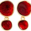 Orecchini a perno - Ruby Glaze