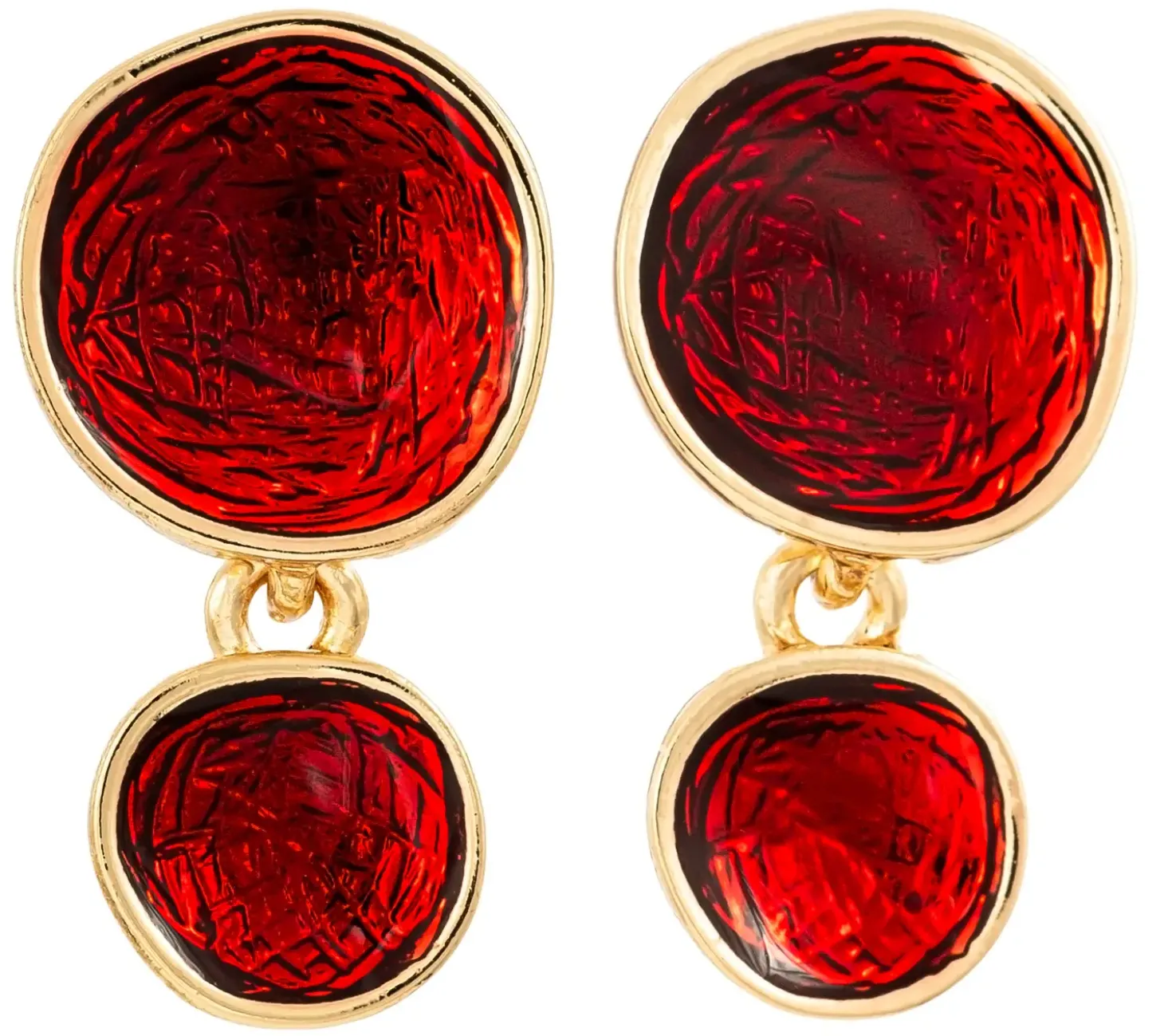 Orecchini a perno - Ruby Glaze
