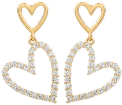 Orecchini a perno - Shining Hearts