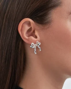 Orecchini a perno - Silver Bows