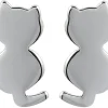 Orecchini a perno - Silver Cat