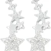 Orecchini a perno - Silver Shooting Star