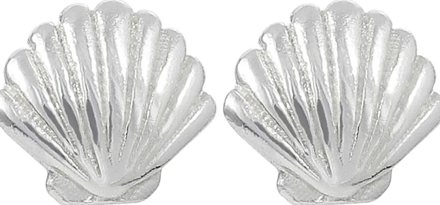 Orecchini a perno - Silver Shell