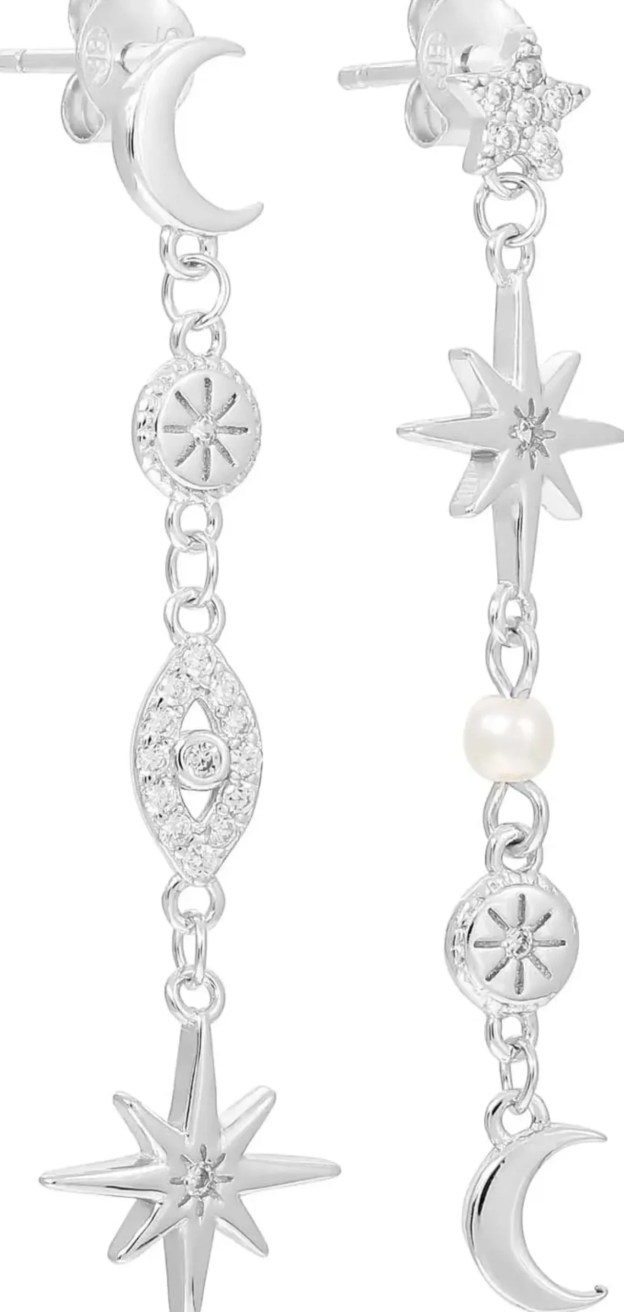 Orecchini a perno - Silver Galaxy
