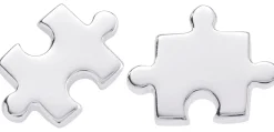 Orecchini a perno - Silver Puzzle