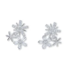 Orecchini a perno - Snowflake Trio