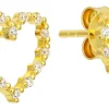 Orecchini a perno - Sparkling Hearts