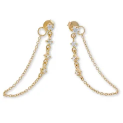 Orecchini a perno - Sparkle Chain
