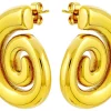 Orecchini a perno - Steel Spiral