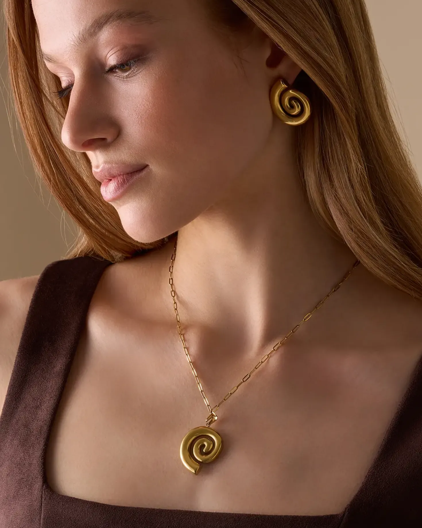 Orecchini a perno - Steel Spiral
