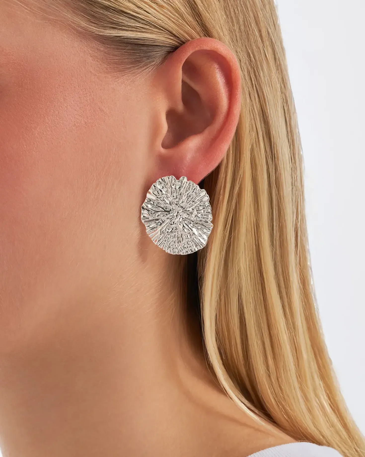 Orecchini a perno - Structured Oval