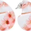 Orecchini a perno - Transparent Flower