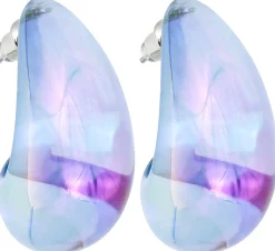 Orecchini a perno - Transparent Blue
