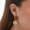 Orecchini a perno - Vintage Orange