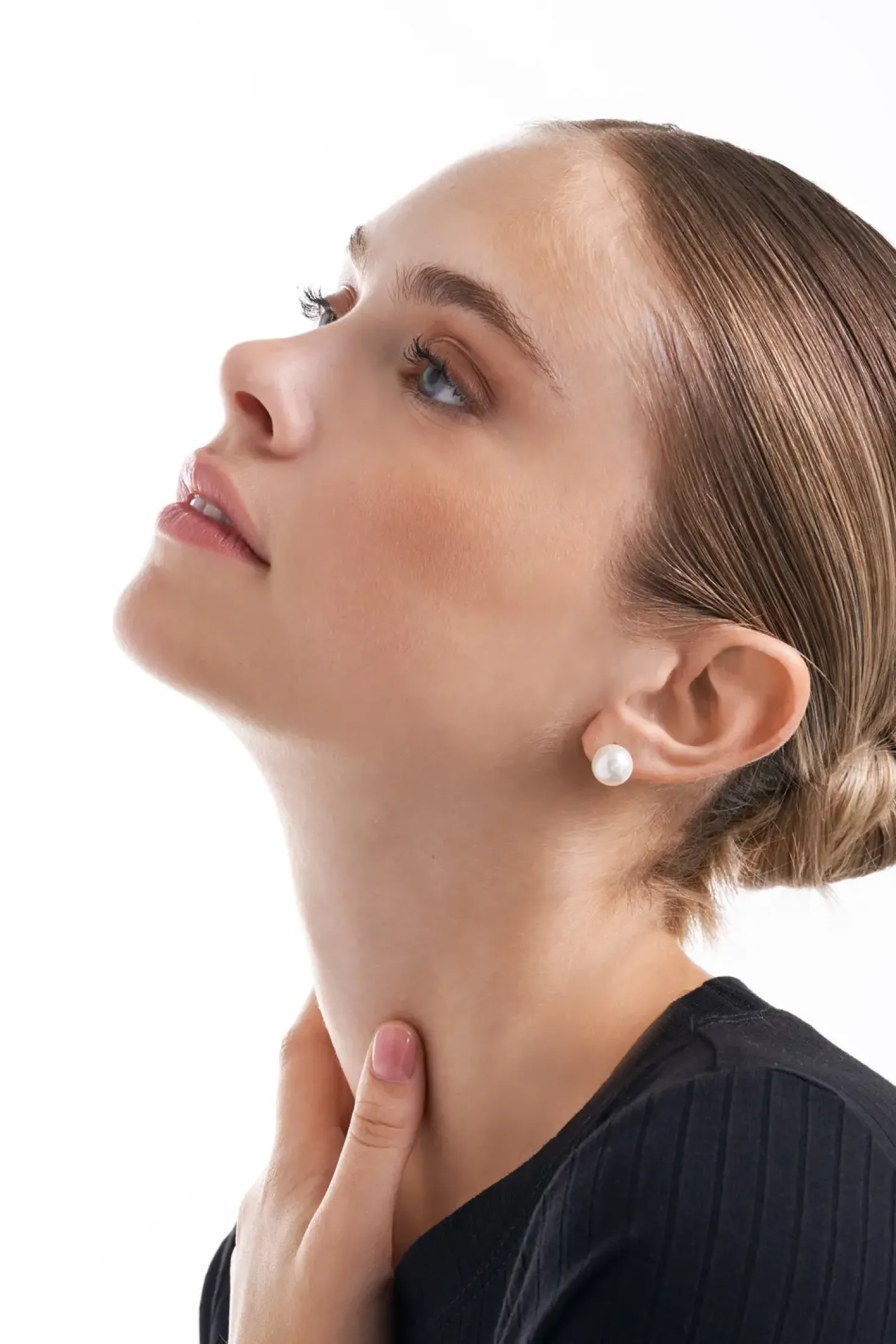 Orecchini a perno - White Nacre