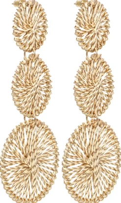 Orecchini a perno - Wrapped Gold