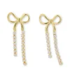 Orecchini a perno - Zirconia Bow