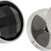 Orecchini a perno da uomo - Black Sparkle