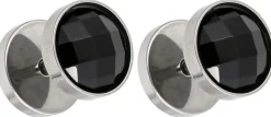Orecchini a perno da uomo - Black Sparkle