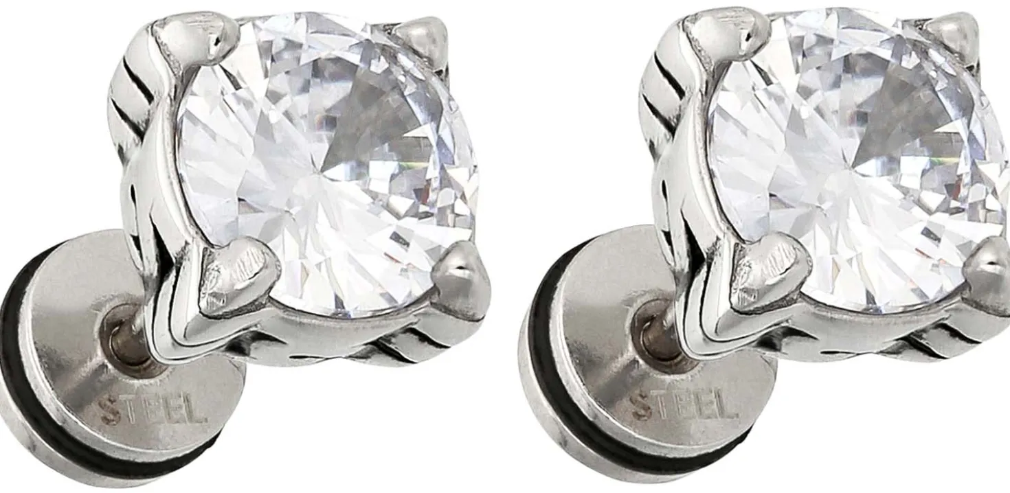 Orecchini a perno da uomo - Bold Shine
