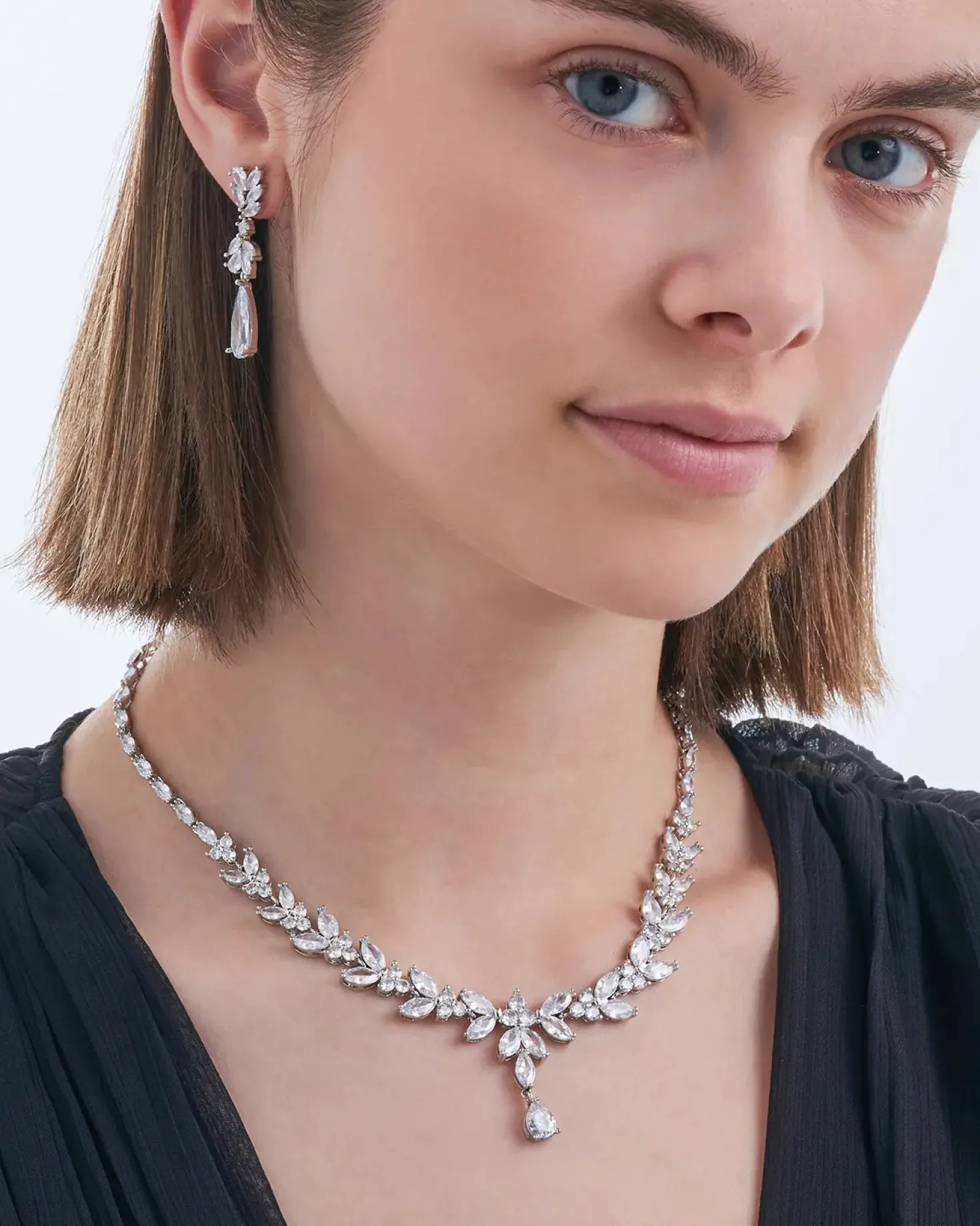 Parure - Floral Zirkonia