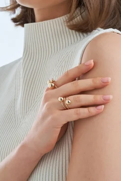 Set di anelli - Golden Beads