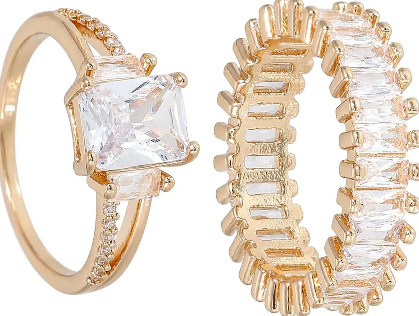 Set di anelli - Golden Duo