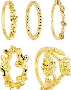 Set di anelli - Golden Rose