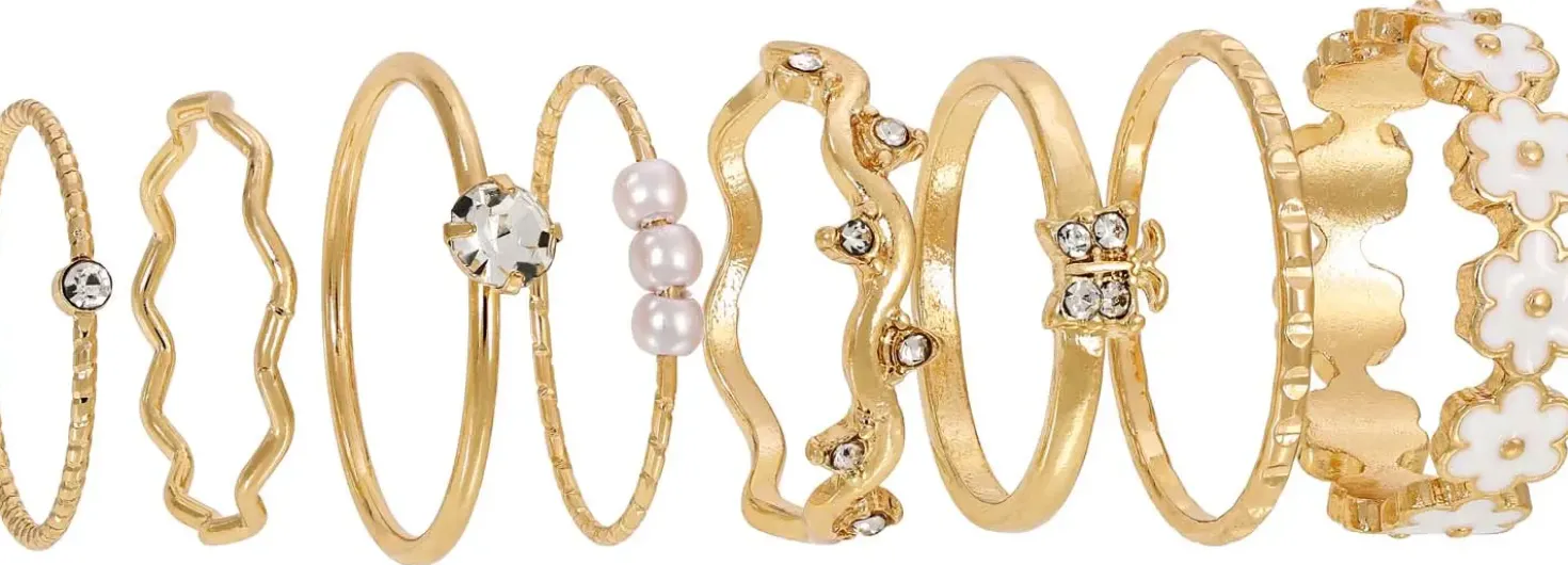 Set di anelli - Golden Summer