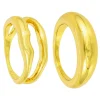 Set di anelli - Hammered Duo