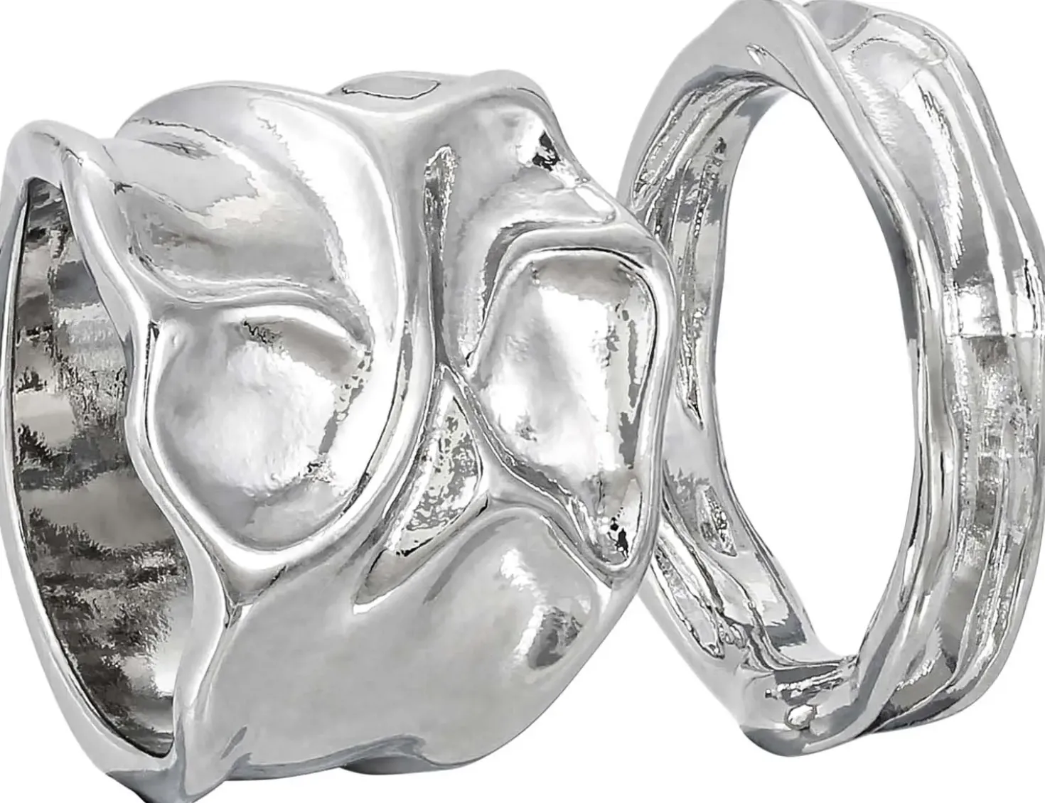 Set di anelli - Industrial Silver