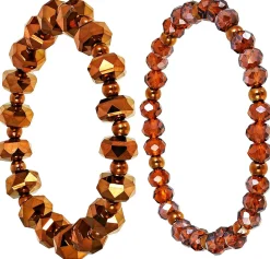 Set di braccialetti - Brown Sparkle