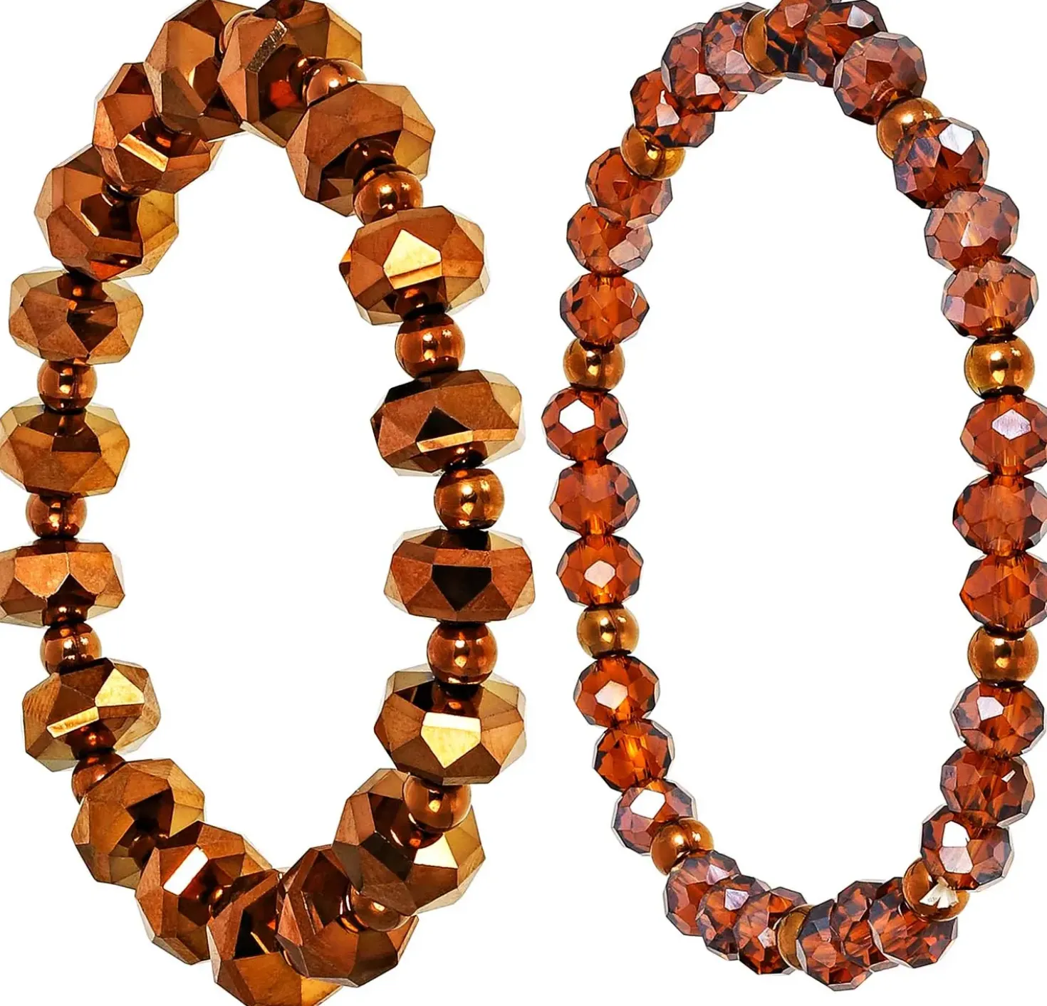 Set di braccialetti - Brown Sparkle