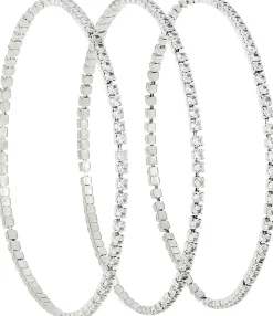 Set di braccialetti - Glossy Silver