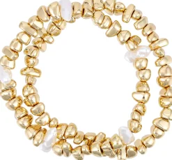Set di braccialetti - Golden Pearls