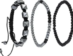 Set di braccialetti da uomo - HematiteTrio