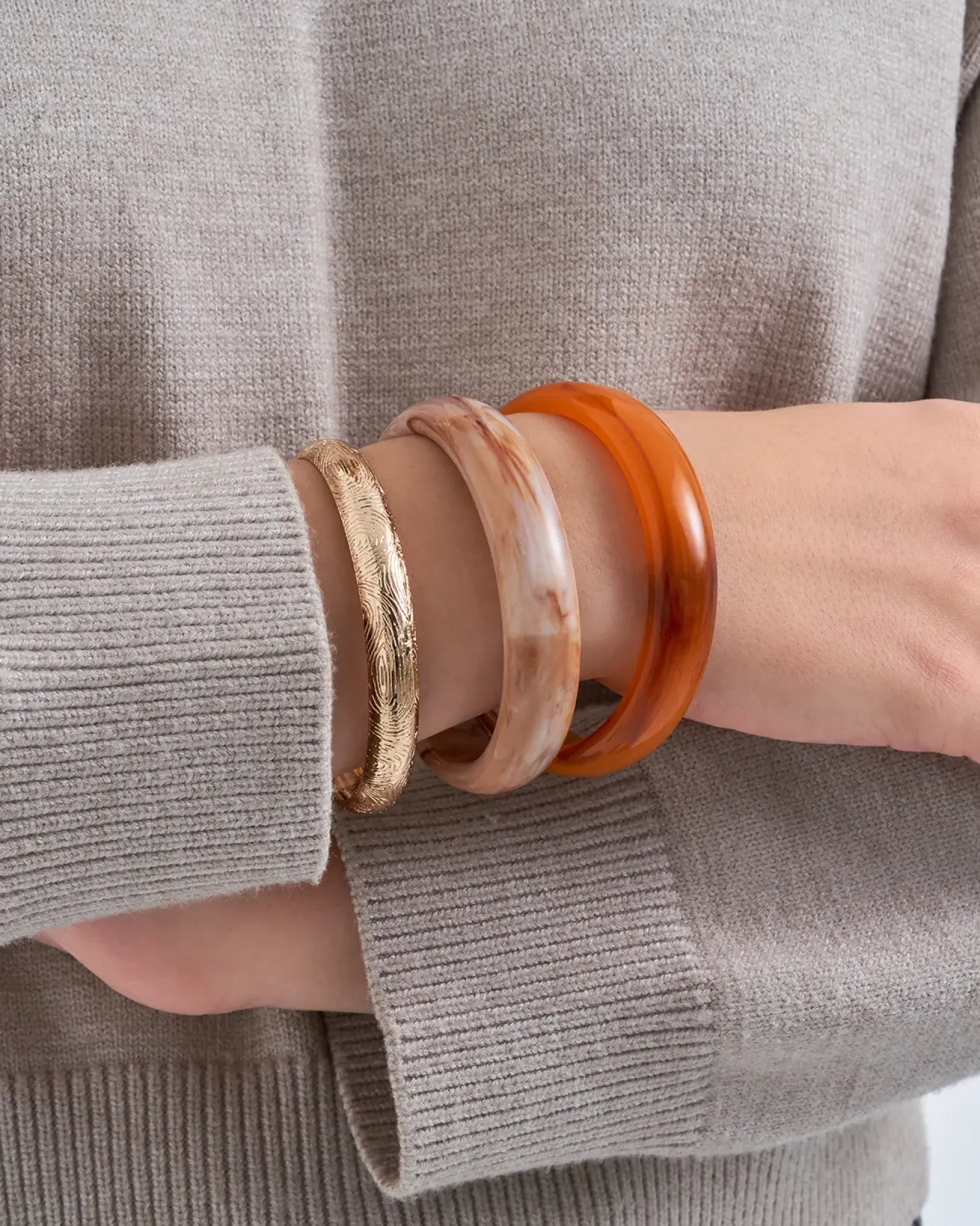 Set di bracciali - Natural Brown
