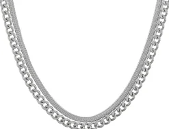 Set di collane da uomo - Silver Steel