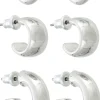 Set di creoli - Classic Silver