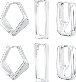 Set di creoli - Geometric Huggies