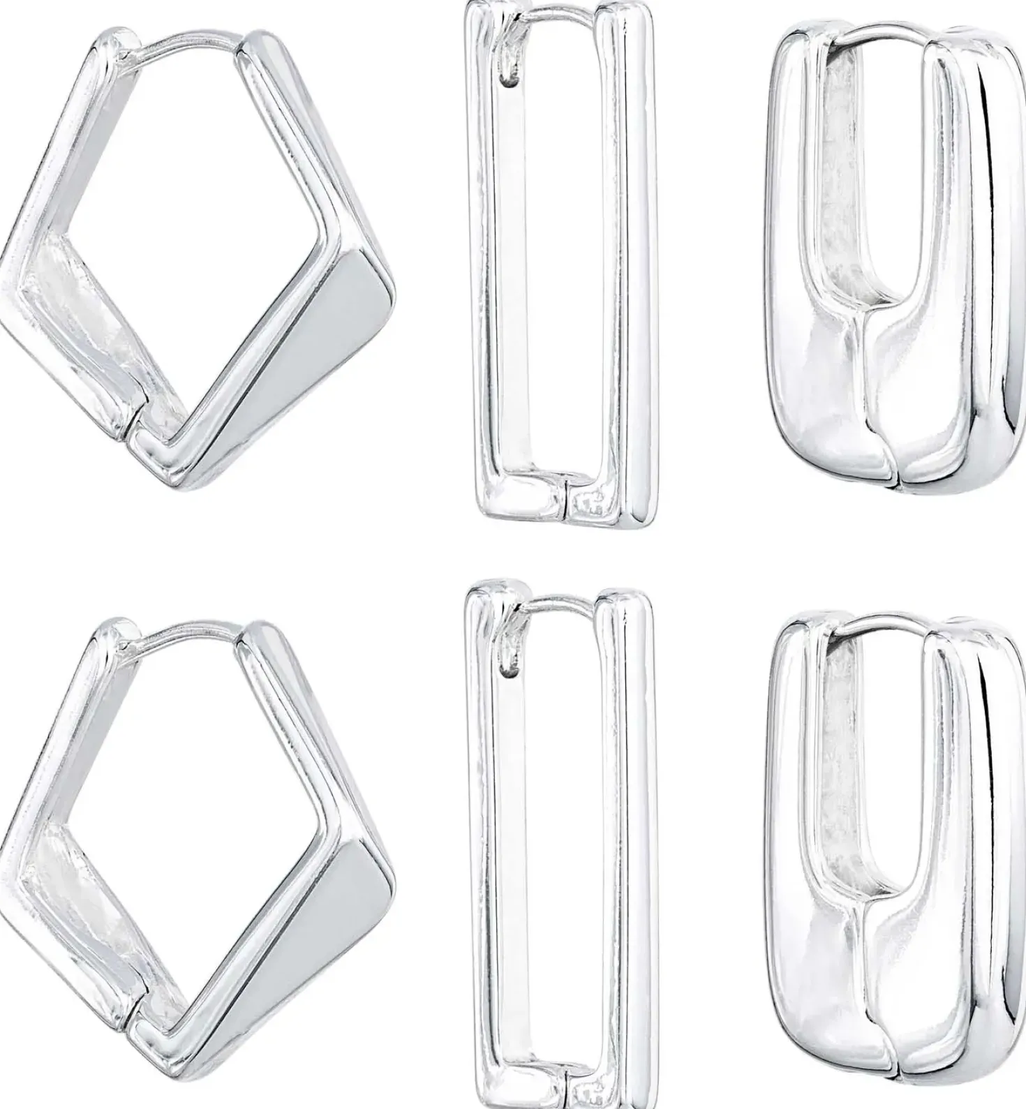 Set di creoli - Geometric Huggies