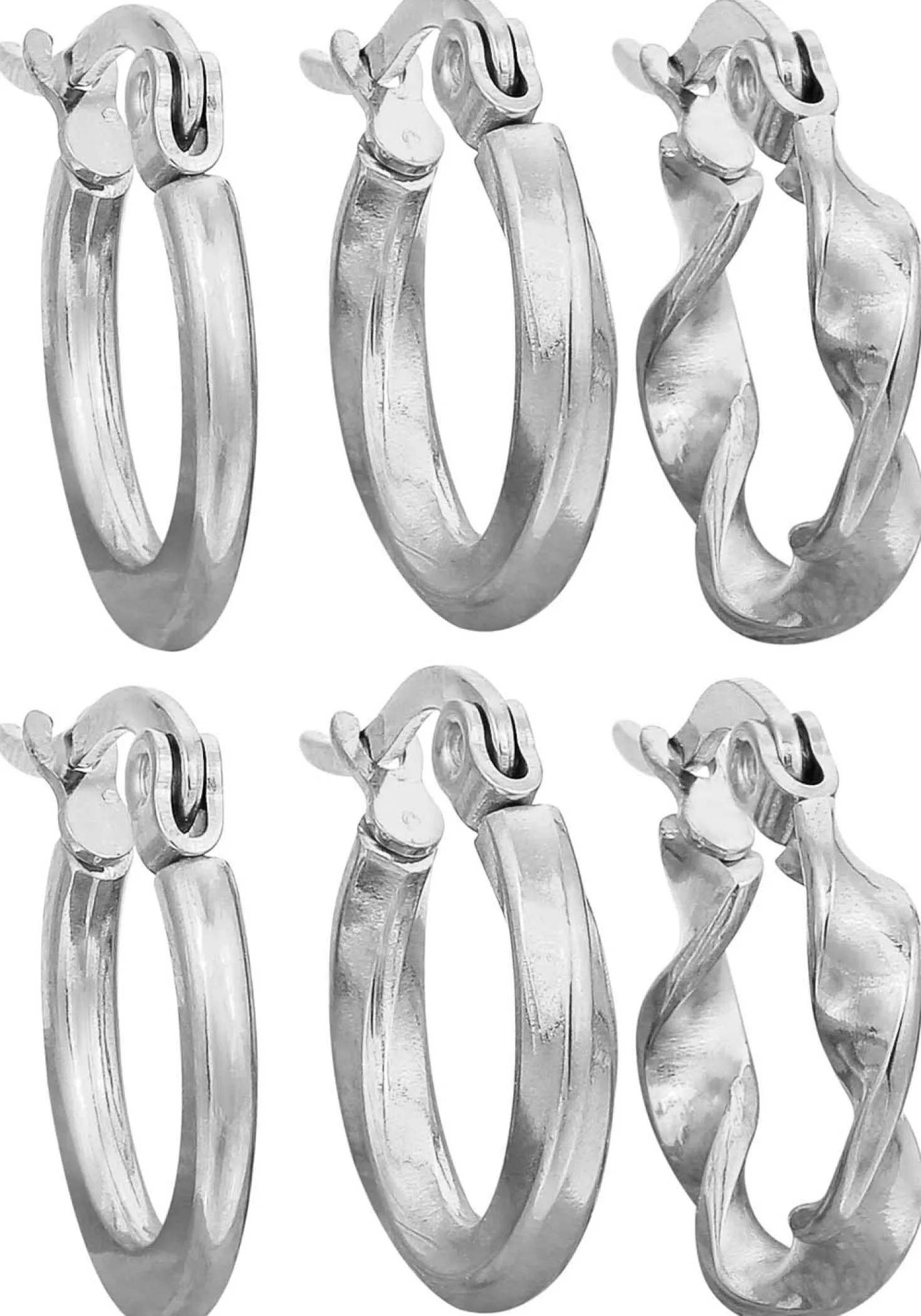 Set di creoli - Silver Chic