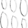 Set di creoli - Silver Essentials