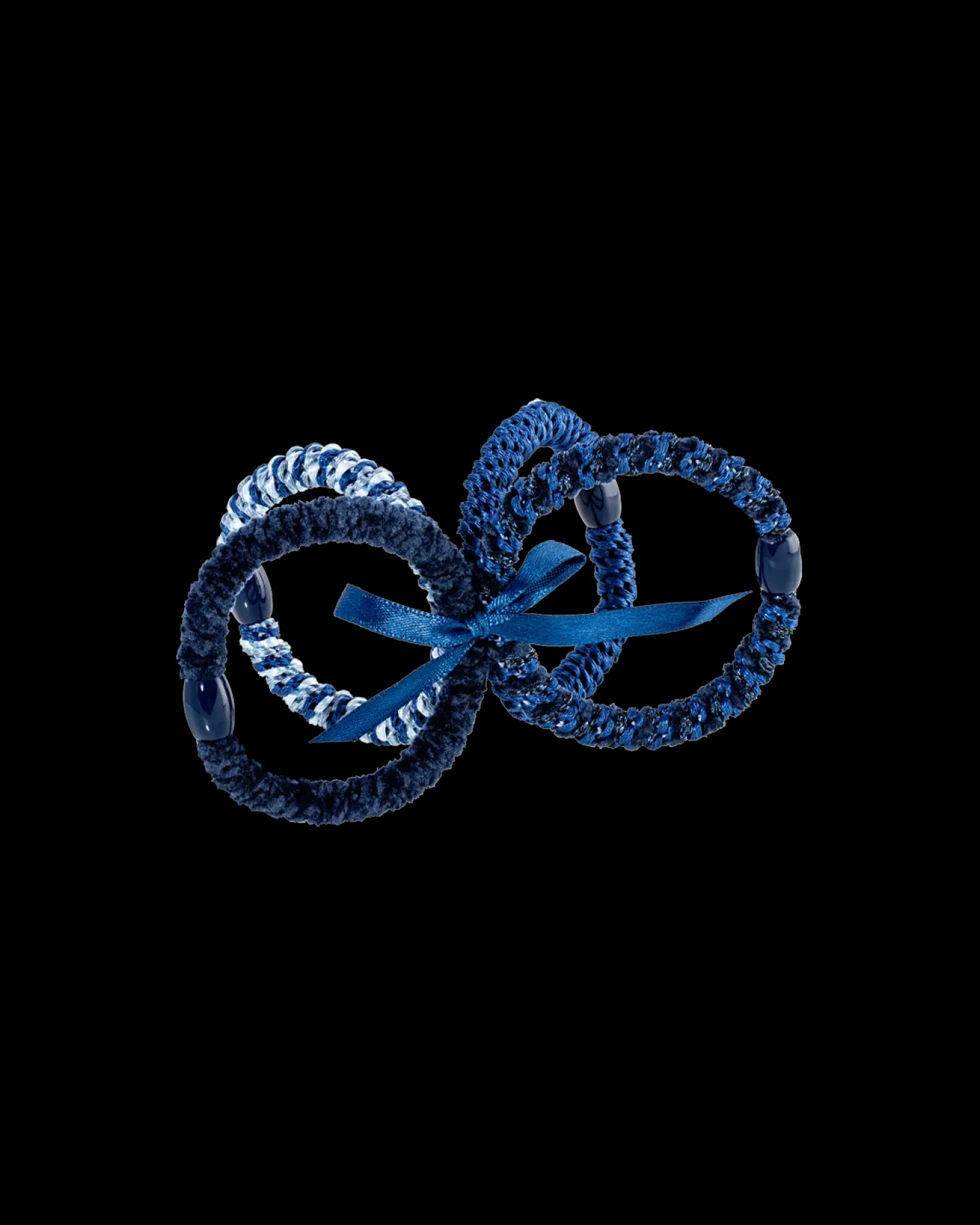 Set di elastici per capelli - Blue Navy